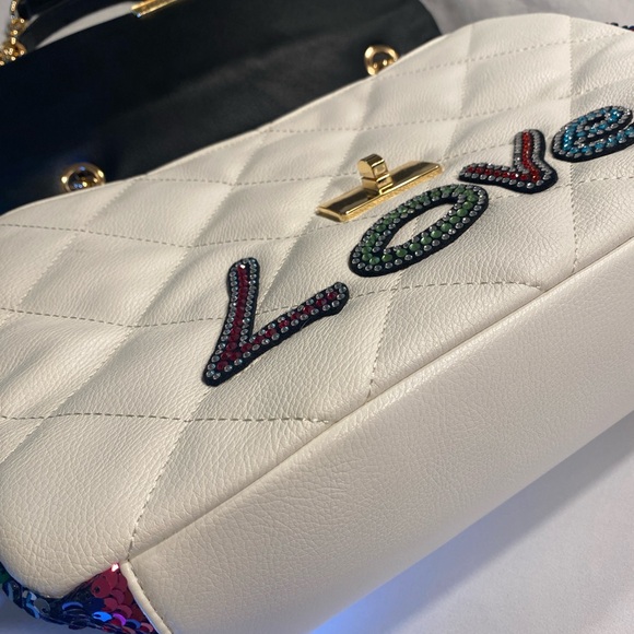 NEW! Betsey Johnson Love is Love Shoulder Bags with Colorful Jewel Accents - Picture 5 of 7